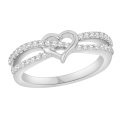 Hot Sales 925 Sterling Silver Ring Silver Jewelry com CZ